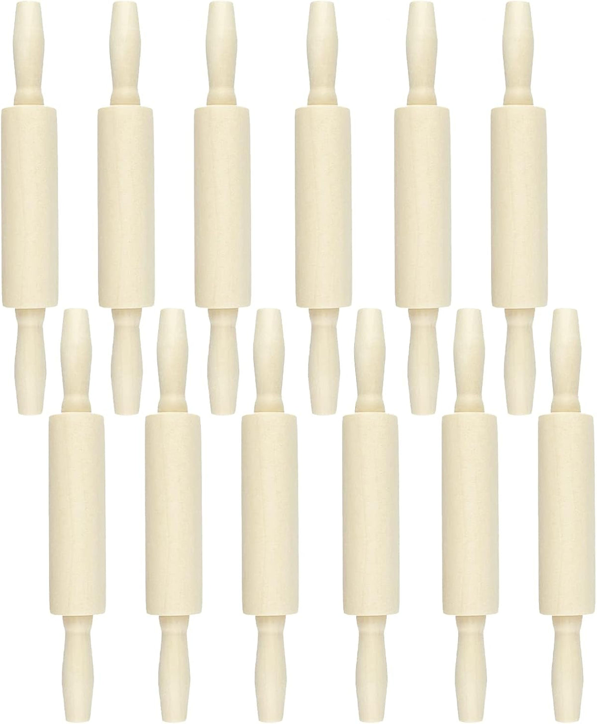 12 Pack Wood Small Rolling Pin for Kids, 7.9 Inch Kids Rolling Pin for Home Kitchen (7.9 Inch)