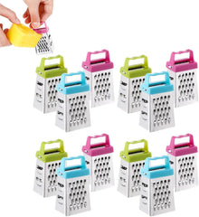 12 Pack Mini Cheese Grater Stainless Steel Box Grater with Handle Handheld Fruit and Vegetable Cutter Small Kitchen Gadget for Garlic Ginger and Cheese 2.63 X 1.45 X 4.25 in