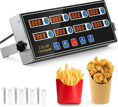 1 Pack 8 Channel Kitchen Timers for Cooking, Commercial Digital Kitchen Timer with Loud Alarm, Large LCD Display, Restaurant Fryer, Chef, Baking Supplies