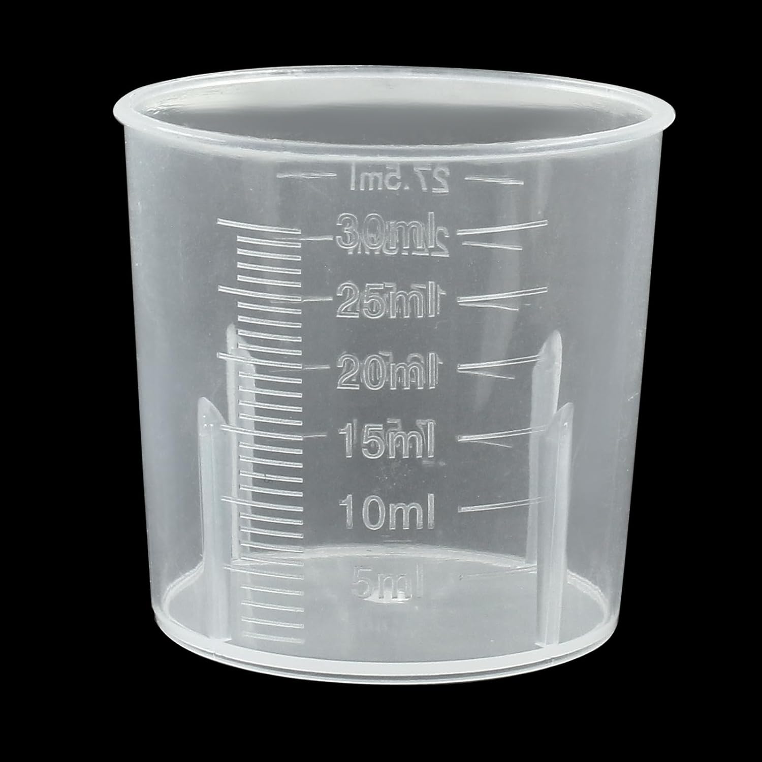 100ml/3.4oz Plastic Graduated Beaker, 3 Pack, Transparent | PP Material, Measuring Cup, Mixing Cup, For Kitchen Lab