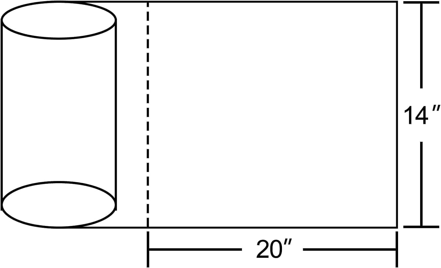 12x16 Plastic Produce Bags on a Roll - Clear Plastic Bags for Food, Vegetable, Fruits, Bread, Pet Bags and Grocery Clear Bag- 350 Bags/roll (1 Roll)