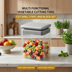 13-in-1 Vegetable Chopper with Container – Manual Veggie & Onion Food Chopper, Multifunction Vegetable Dicer for Fast Meal Prep, Kitchen Chopper with Stainless Steel Blades