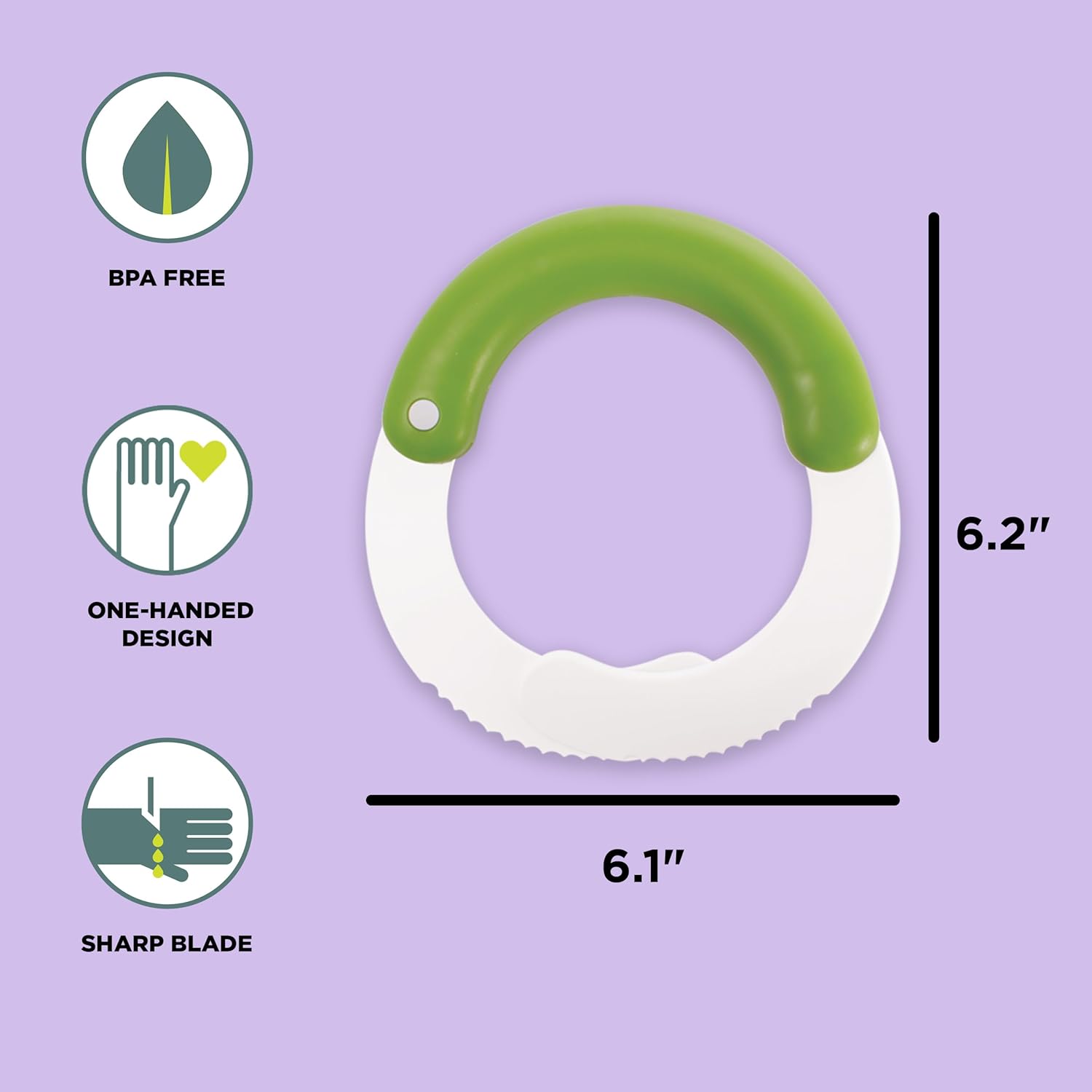104-259-120 SaladShears Nylon Lettuce Chopper - White
