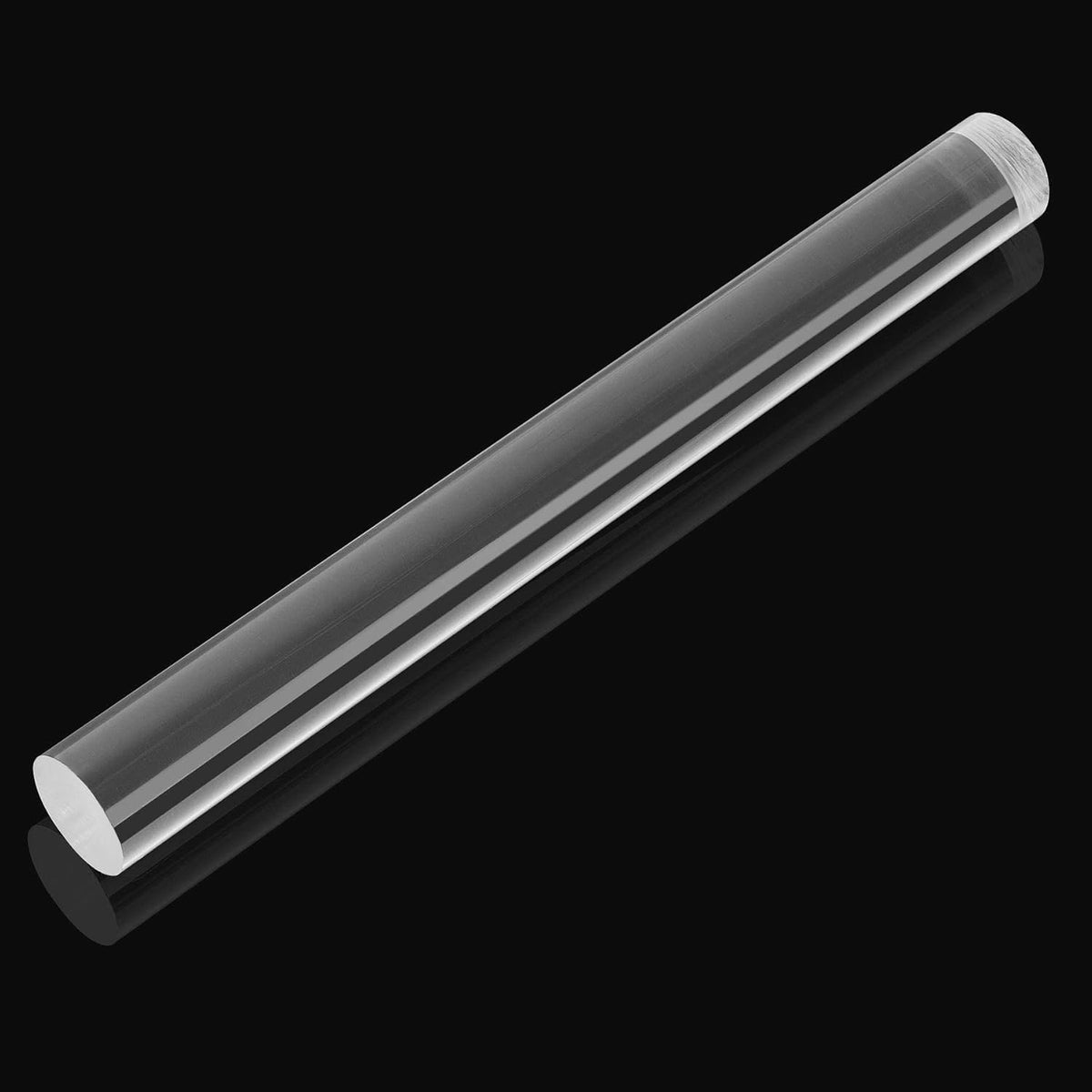 1 Piece Acrylic Polymer Clay Roller Clear Rolling Pin | Round Tube Roller Tool, Clear Solid Acrylic, Smooth Non Stick Clay Rolling, DIY Polymer Clay Crafters