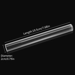 1 Piece Acrylic Polymer Clay Roller Clear Rolling Pin | Round Tube Roller Tool, Clear Solid Acrylic, Smooth Non Stick Clay Rolling, DIY Polymer Clay Crafters
