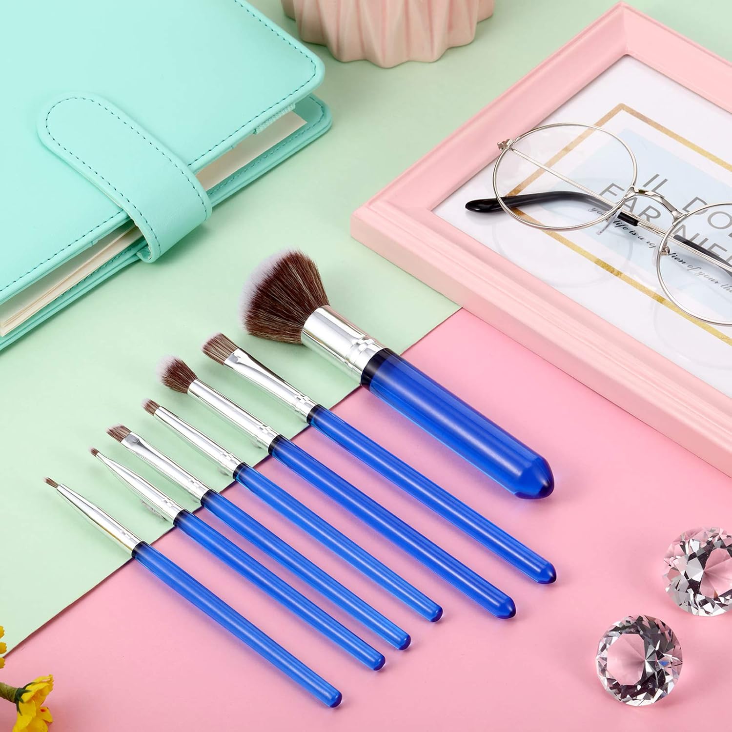 10 Pcs Food Safe Paint Brushes Fondant Tools for Cake Baking Chocolate Sugar Cookie Decoration Cake Brushes for Luster Dust Pastry Decorating Supplies with Fondant and Gum Paste Tool(Purple)