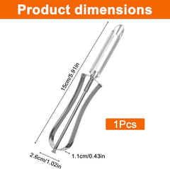1 Pcs Stainless Steel Vegetable Peeler, Swivel Blade Ergonomic Handle