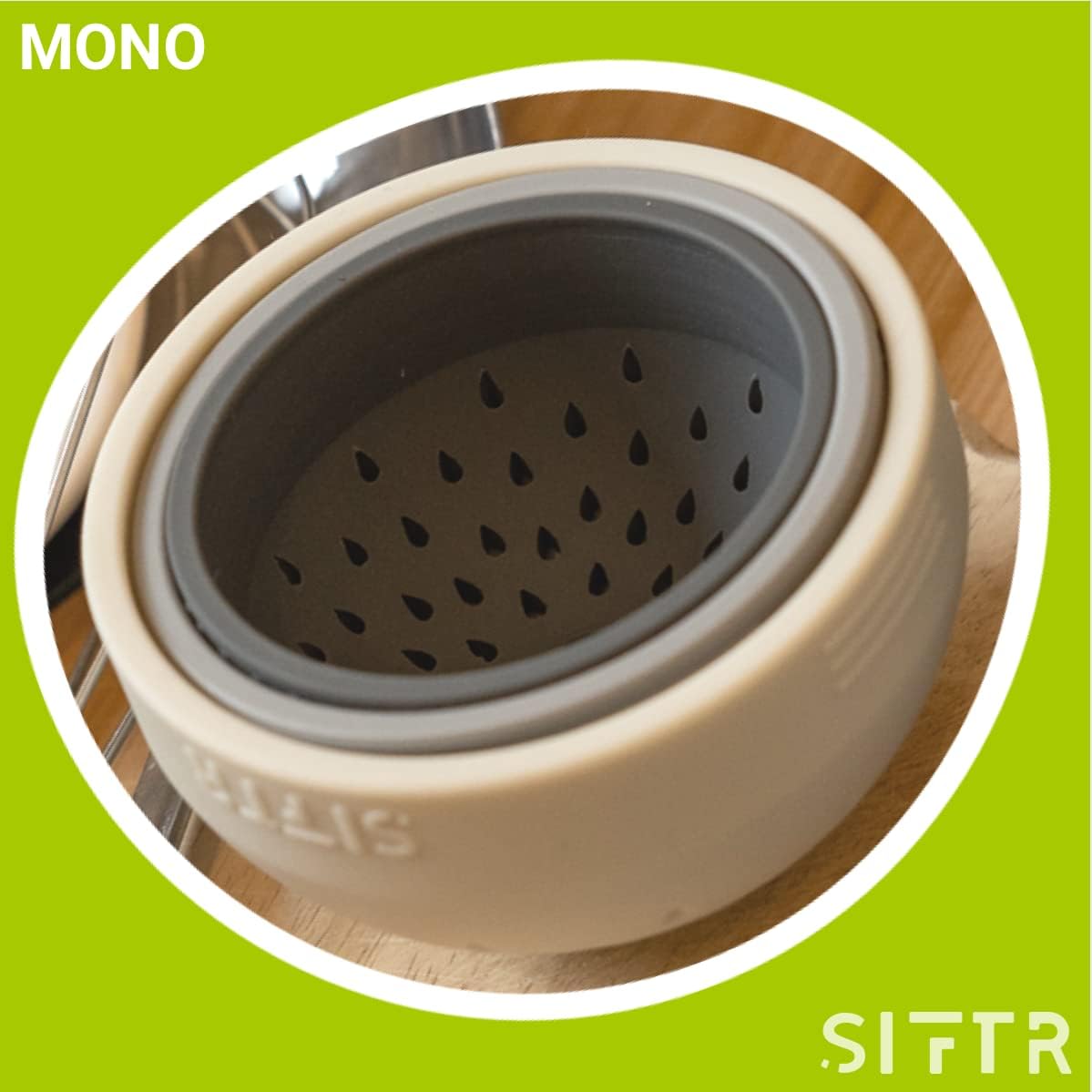 (PINK) Nesting Can Strainer Mini Colander Set - Space Saving Small Colanders and Strainers - Multi Use Kitchen Gadget - Silicone Can Strainer