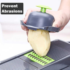 12 in 1 Pro Vegetable Chopper with Container, Multifunctional Veggie Chopper Dicer,Salad Chopper Box, Mandoline Slicer,Food Chopper with Sharp Blades, Easy to Clean