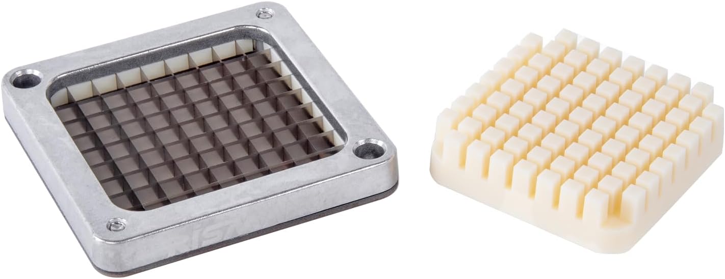 1/2" 1/4" 3/8" Multi-model universal Stainless Steel Replacement Chopper Blade & Pusher Block Set For Commercial Vegetable Cutter Dicer Strip Interchangeable Blade (3/8 inch)