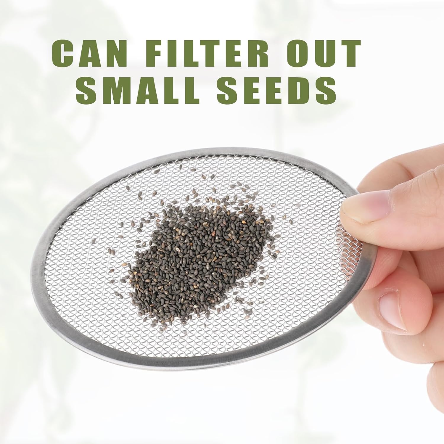 10 Pack Stainless Steel Screen Filter Strainer Lid for 86mm Wide Mouth Mason Jar, Sprouting Lids, Mason Jar Sprouting Lids, Regular Mouth Mesh Bean Sprout Sieve Lids for Bean, Alfalfa, Broccoli