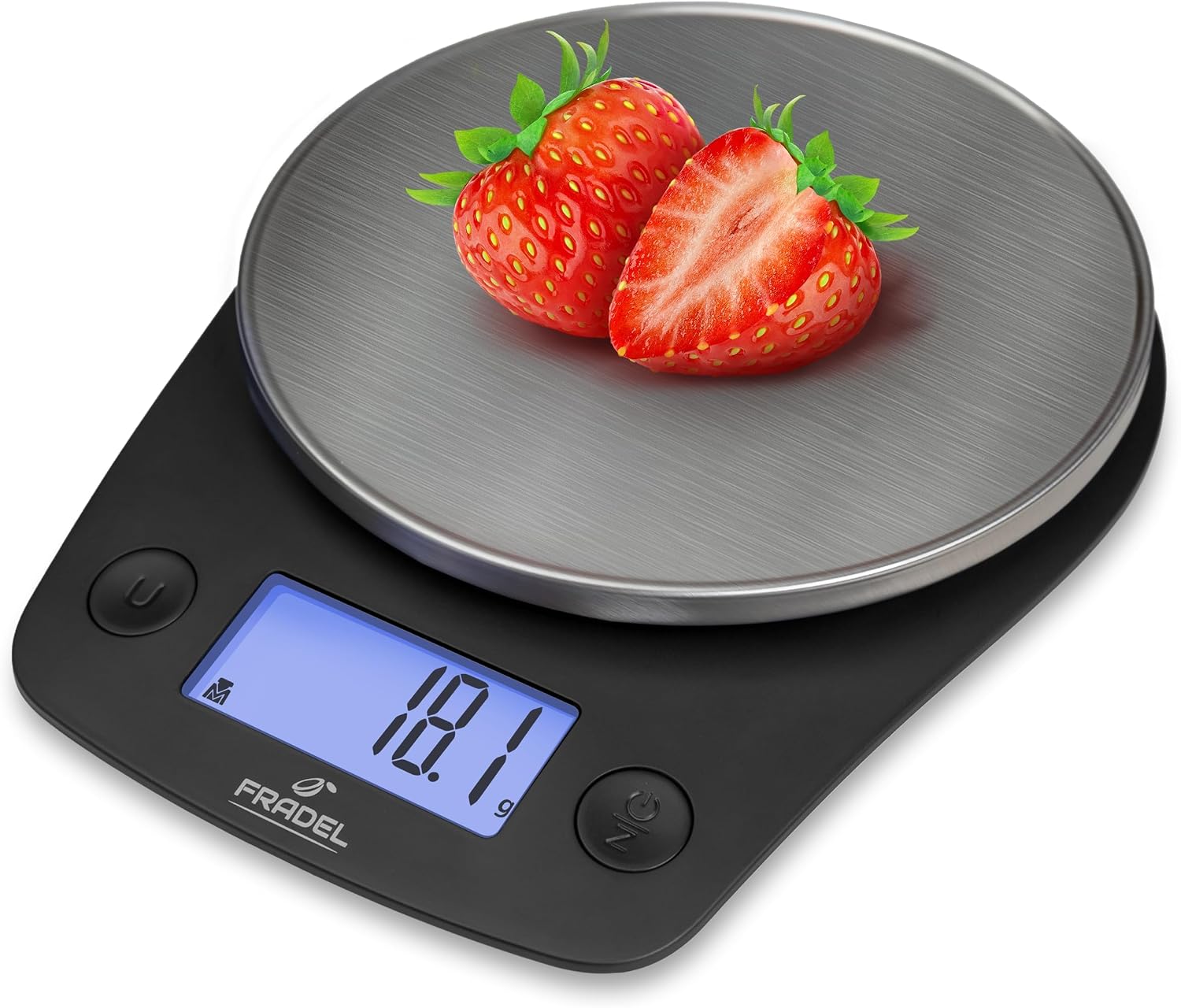 0.1g Digital Kitchen Food Scale in Grams & Ounces - 11lb, for Cooking, Baking, Weight Loss - Square