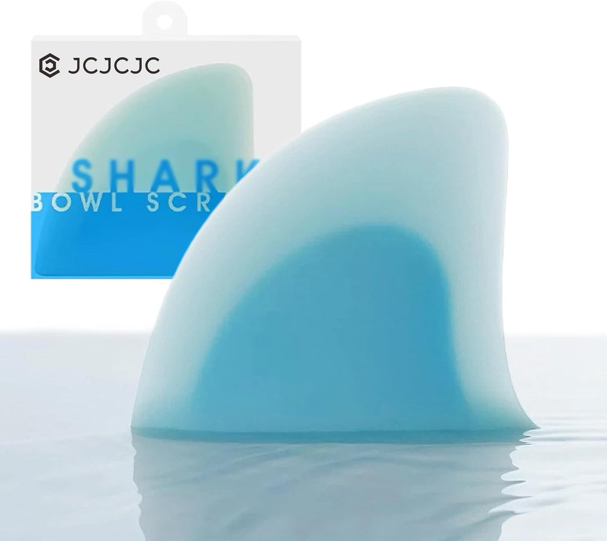 "Shark Fin" Bowl Scraper, Silicone Kitchen Scraper Tool | Ergonomic Award-winning Design, Food-grade Silicone, Bowl & Food Scraper for Dough Baking & Kitchen Use, Dishwasher Safe