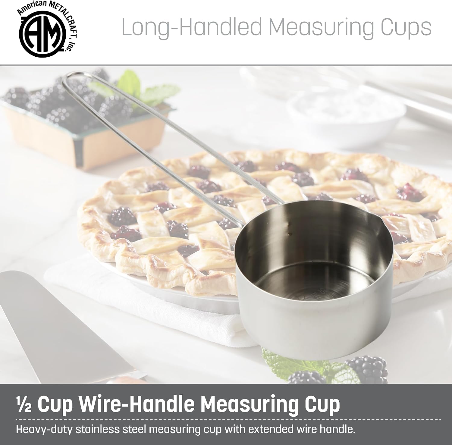 . American Metalcraft MCL125 Stainless Steel Measuring Cup, 1 1/4-Cup