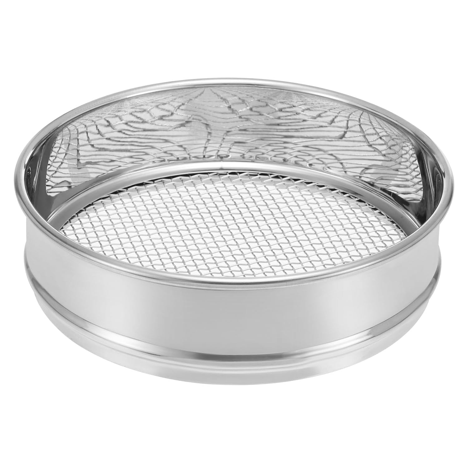 10 Mesh Lab Sieve, 8" Diameter Test Sieve 304 Stainless Steel Wire Cloth (2mm) for Industrial Laboratory - Colors A