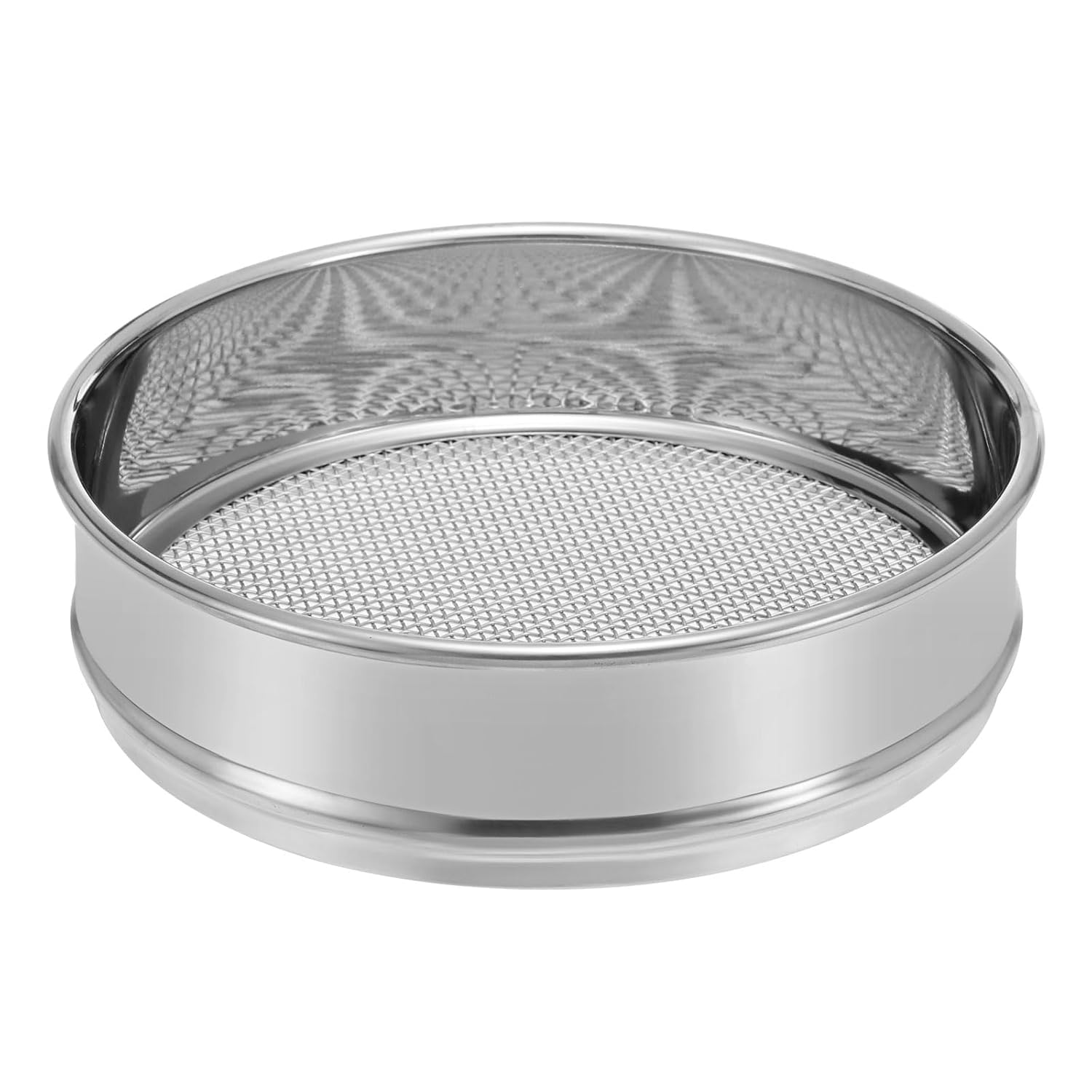 10 Mesh Lab Sieve, 8" Diameter Test Sieve 304 Stainless Steel Wire Cloth (2mm) for Industrial Laboratory - Colors A