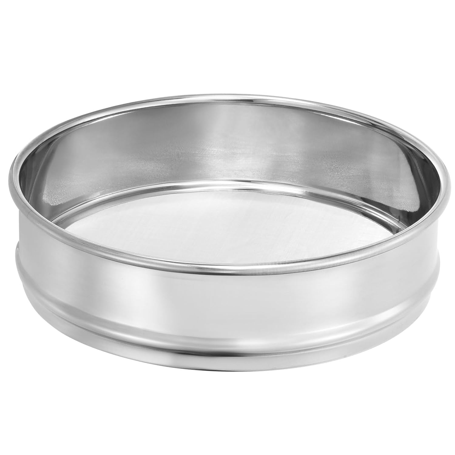 10 Mesh Lab Sieve, 8" Diameter Test Sieve 304 Stainless Steel Wire Cloth (2mm) for Industrial Laboratory - Colors A