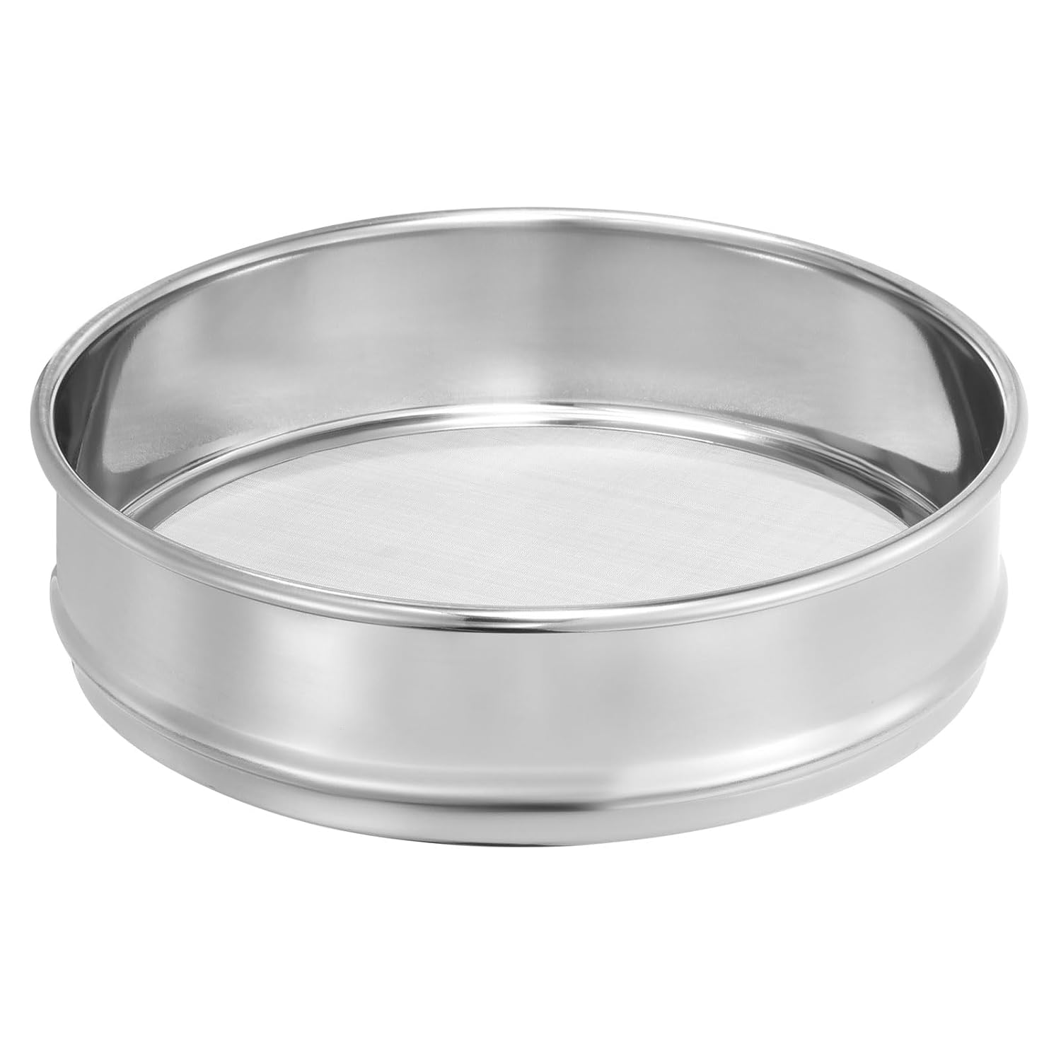 10 Mesh Lab Sieve, 8" Diameter Test Sieve 304 Stainless Steel Wire Cloth (2mm) for Industrial Laboratory - Colors A