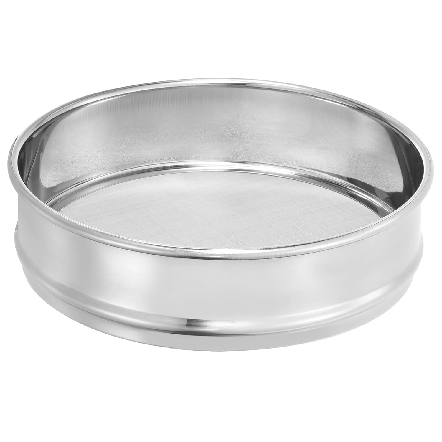 10 Mesh Lab Sieve, 8" Diameter Test Sieve 304 Stainless Steel Wire Cloth (2mm) for Industrial Laboratory - Colors A