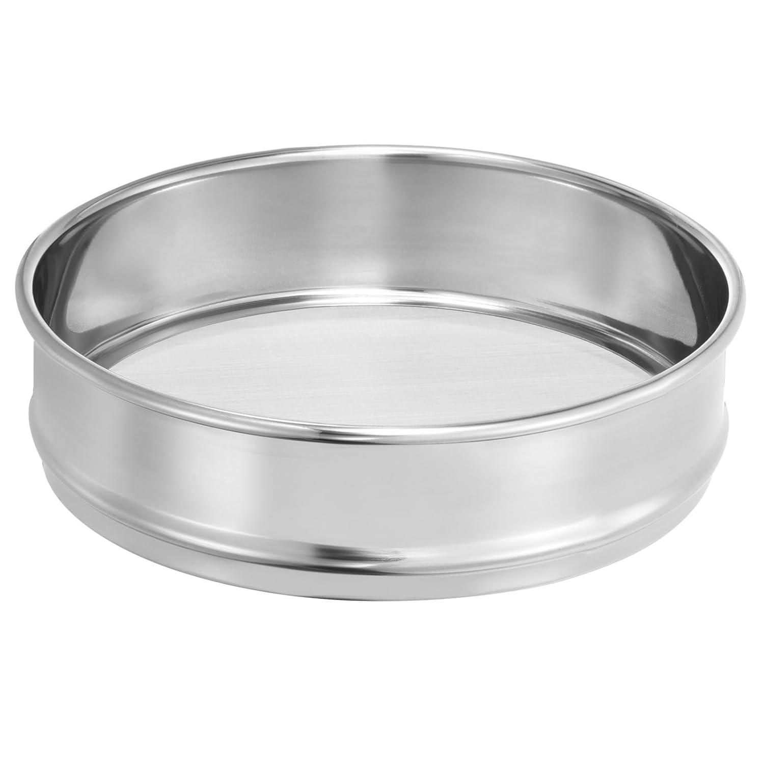 10 Mesh Lab Sieve, 8" Diameter Test Sieve 304 Stainless Steel Wire Cloth (2mm) for Industrial Laboratory - Colors A