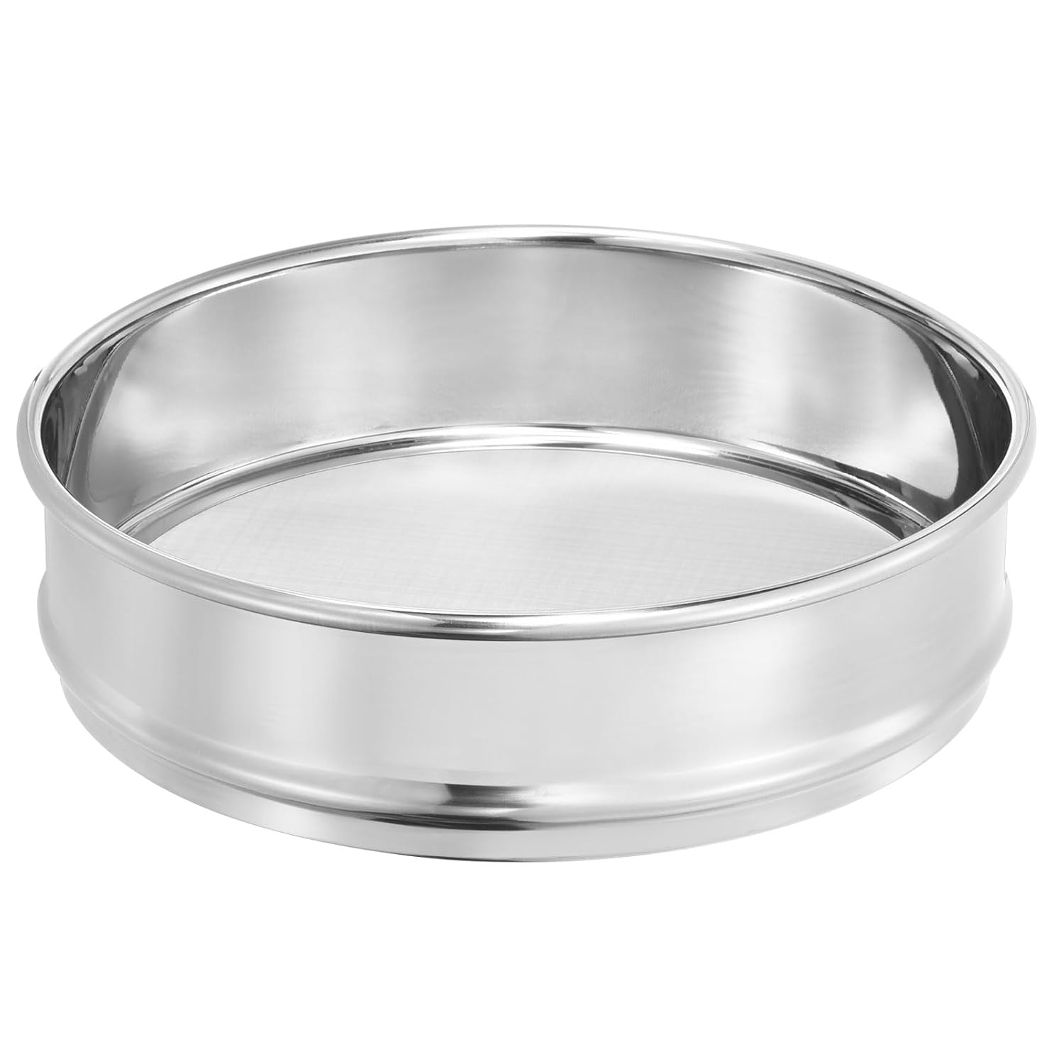 10 Mesh Lab Sieve, 8" Diameter Test Sieve 304 Stainless Steel Wire Cloth (2mm) for Industrial Laboratory - Colors A