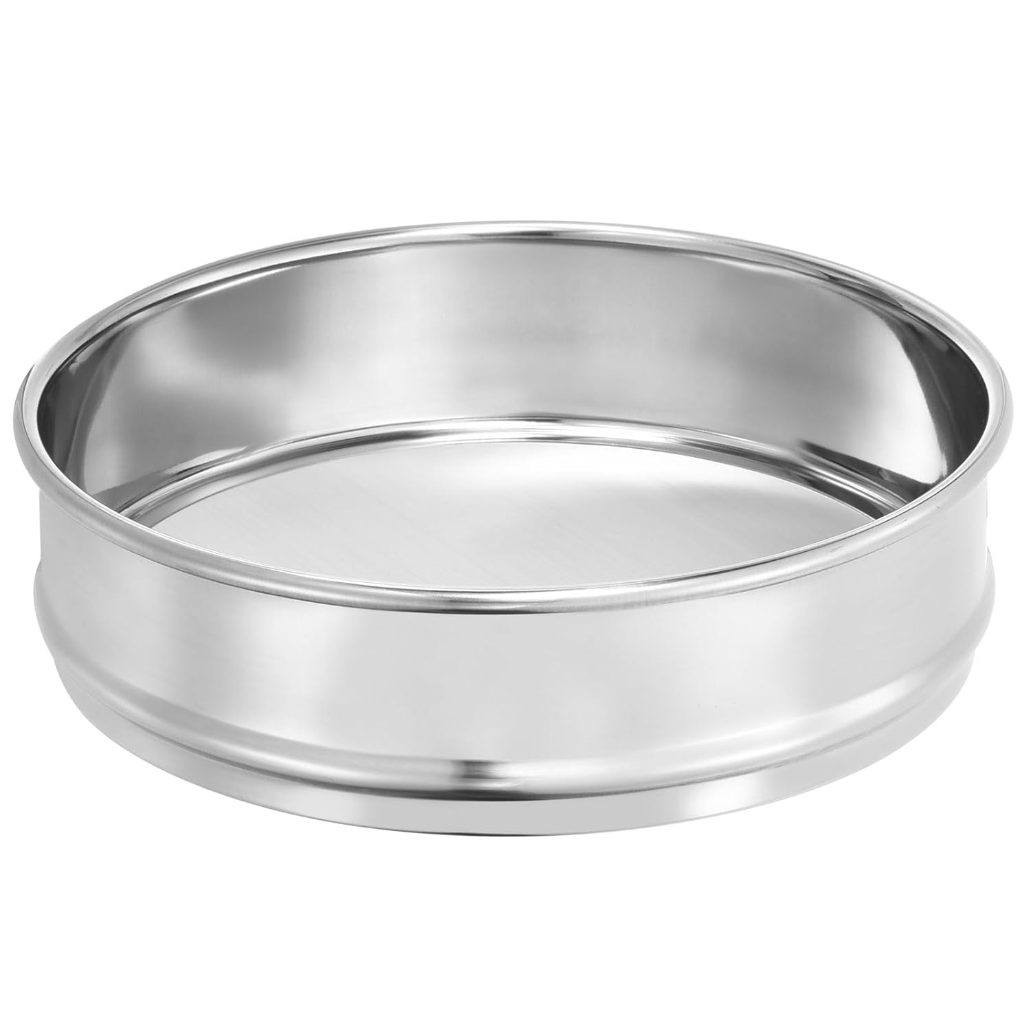 10 Mesh Lab Sieve, 8" Diameter Test Sieve 304 Stainless Steel Wire Cloth (2mm) for Industrial Laboratory - Colors A