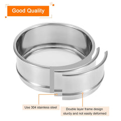 150 Mesh Lab Sieve, 4" Diameter Test Sieve 304 Stainless Steel Wire Cloth (0.1mm) for Industrial Laboratory