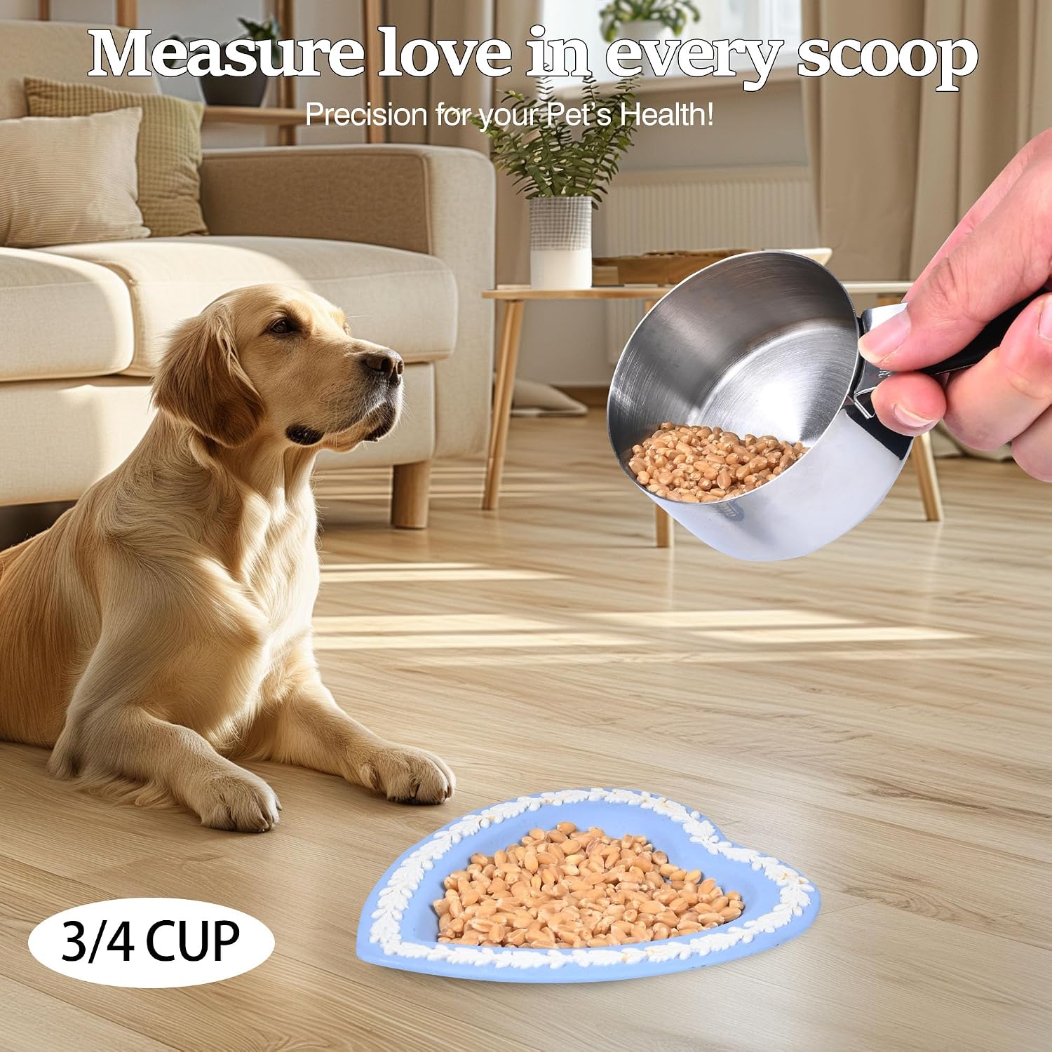 1/4 Cup Magnetic Grips Stainless Steel Measuring Cup -1PCS