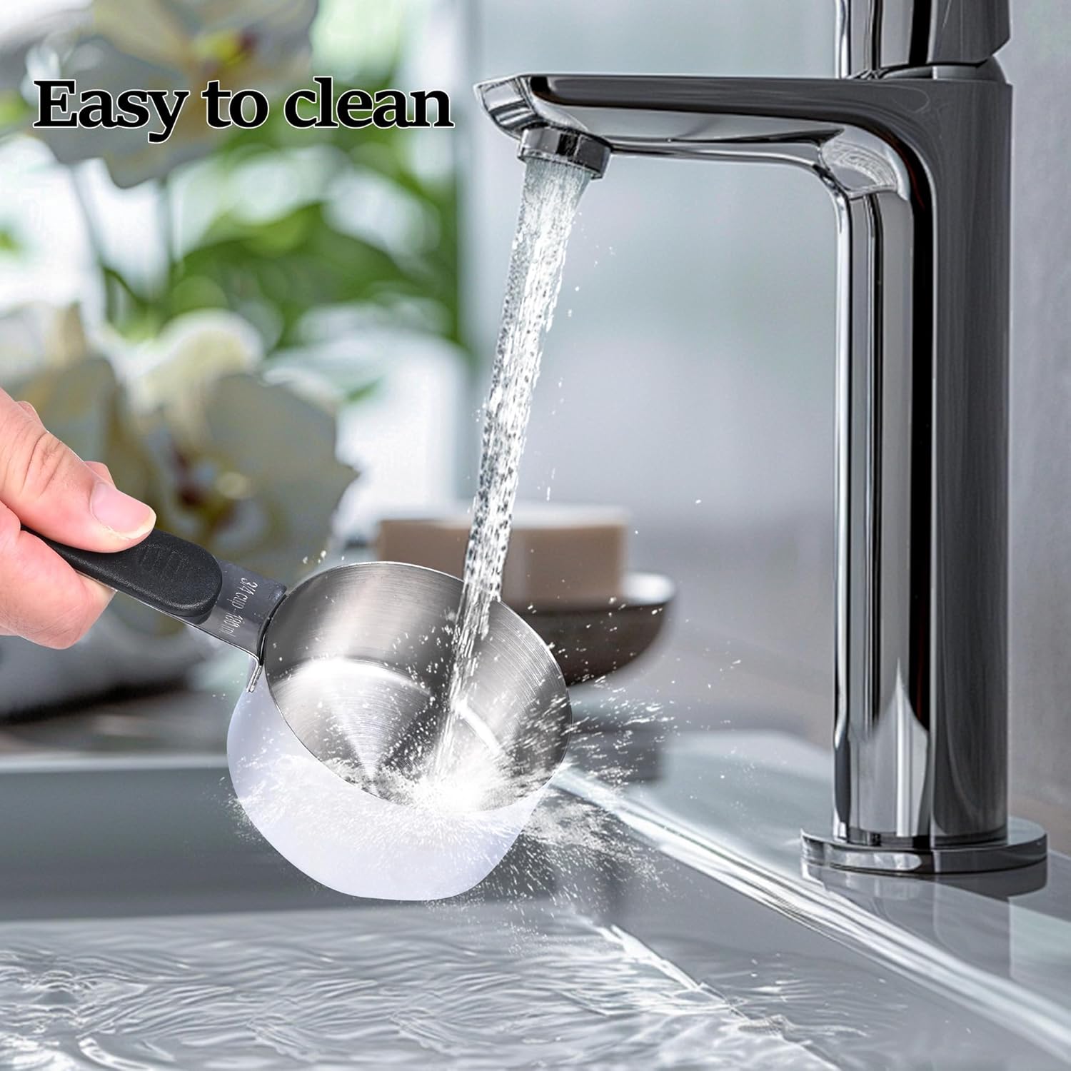 1/4 Cup Magnetic Grips Stainless Steel Measuring Cup -1PCS