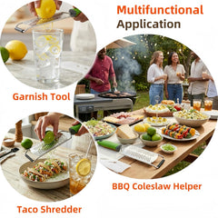 12.2" Cheese Grater, Heavy Duty 304 Stainless Steel Paddle Grater for Kitchen, Handheld Dual-Sided Coarse & Fine Shredder for Block Cheese, Nutmeg, Lemon, Ginger, Chocolate, Dishwasher Safe