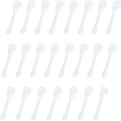 100pcs Individually Wrapped Mini Plastic Spoons, Restaurant-Grade Clear Tasting Spoons for Ice Cream, Yogurt, Sampling