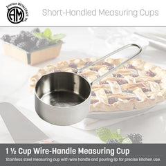 . 1 Cup Stainless Steel Measuring Cup