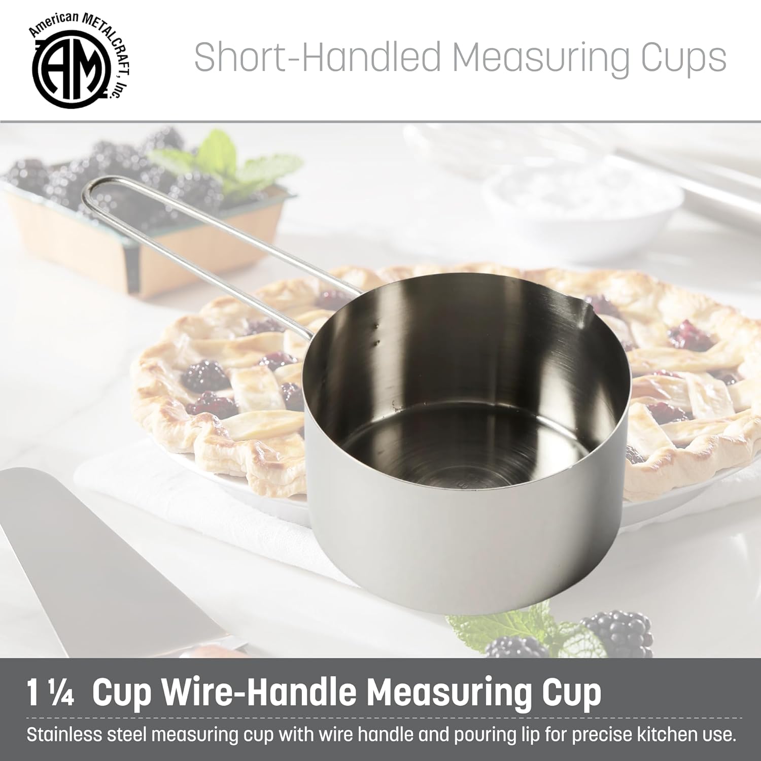 . 1 Cup Stainless Steel Measuring Cup
