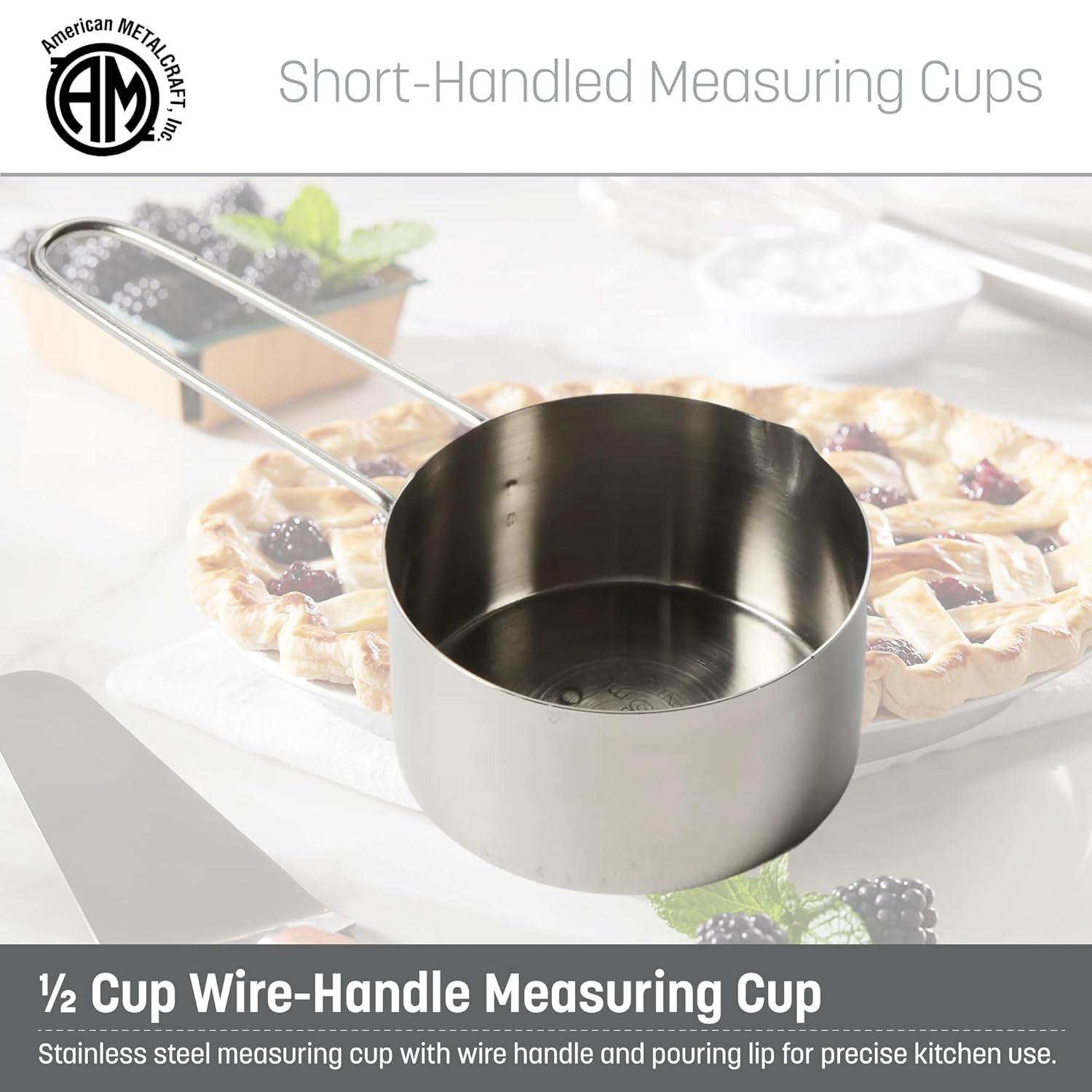 . 1 Cup Stainless Steel Measuring Cup