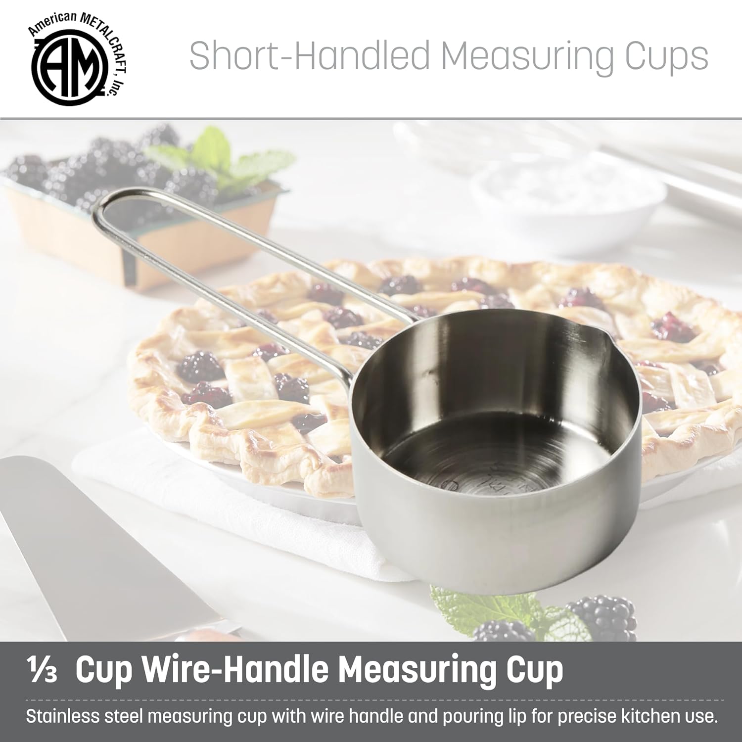 . 1 Cup Stainless Steel Measuring Cup