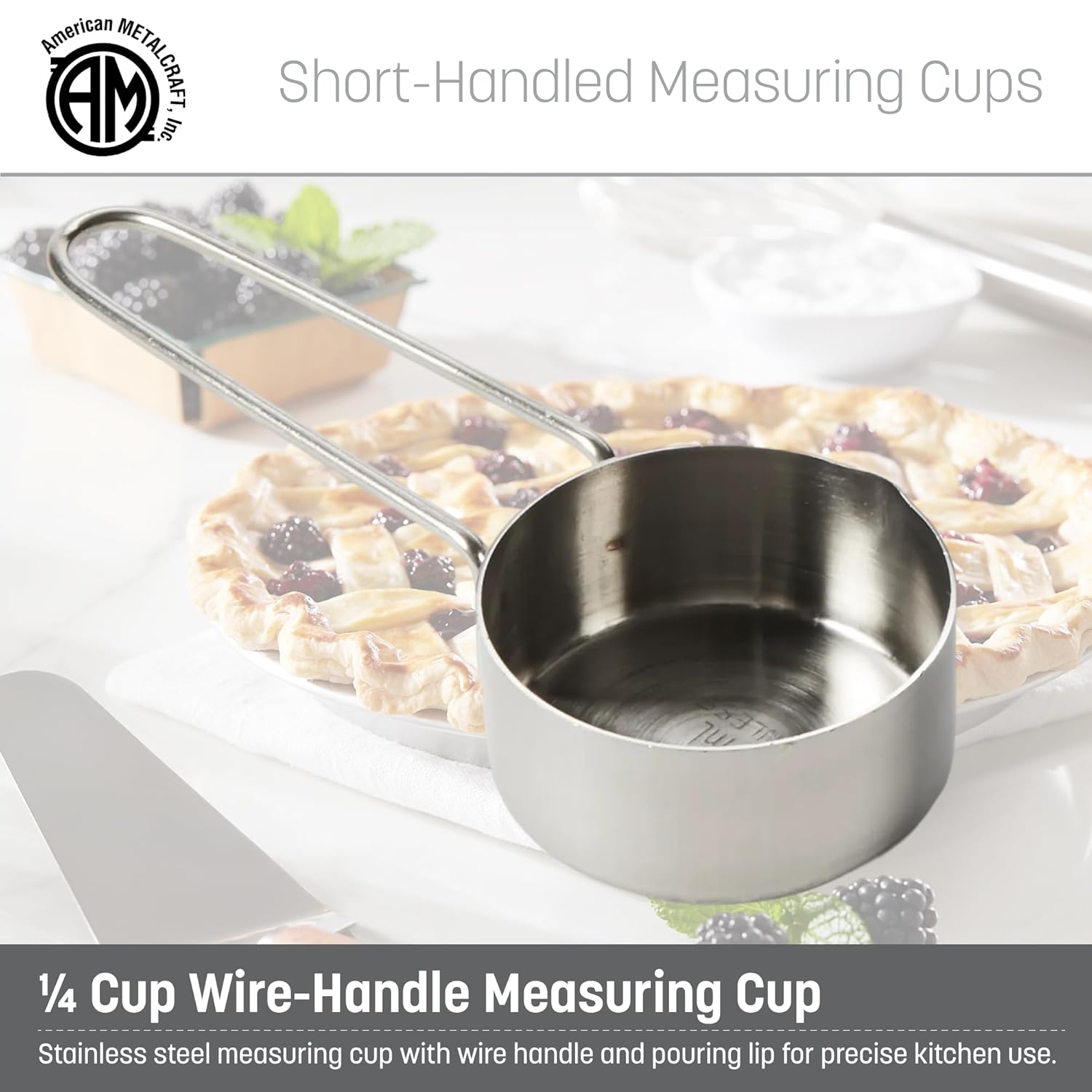 . 1 Cup Stainless Steel Measuring Cup