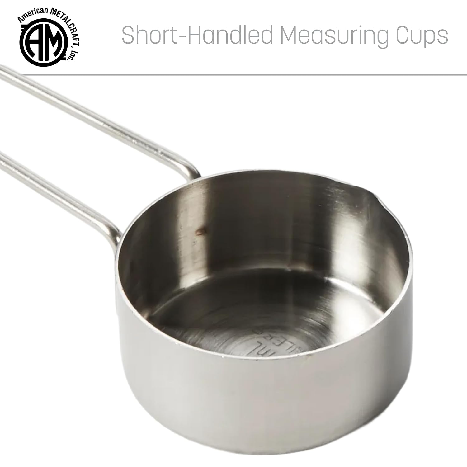 . 1 Cup Stainless Steel Measuring Cup