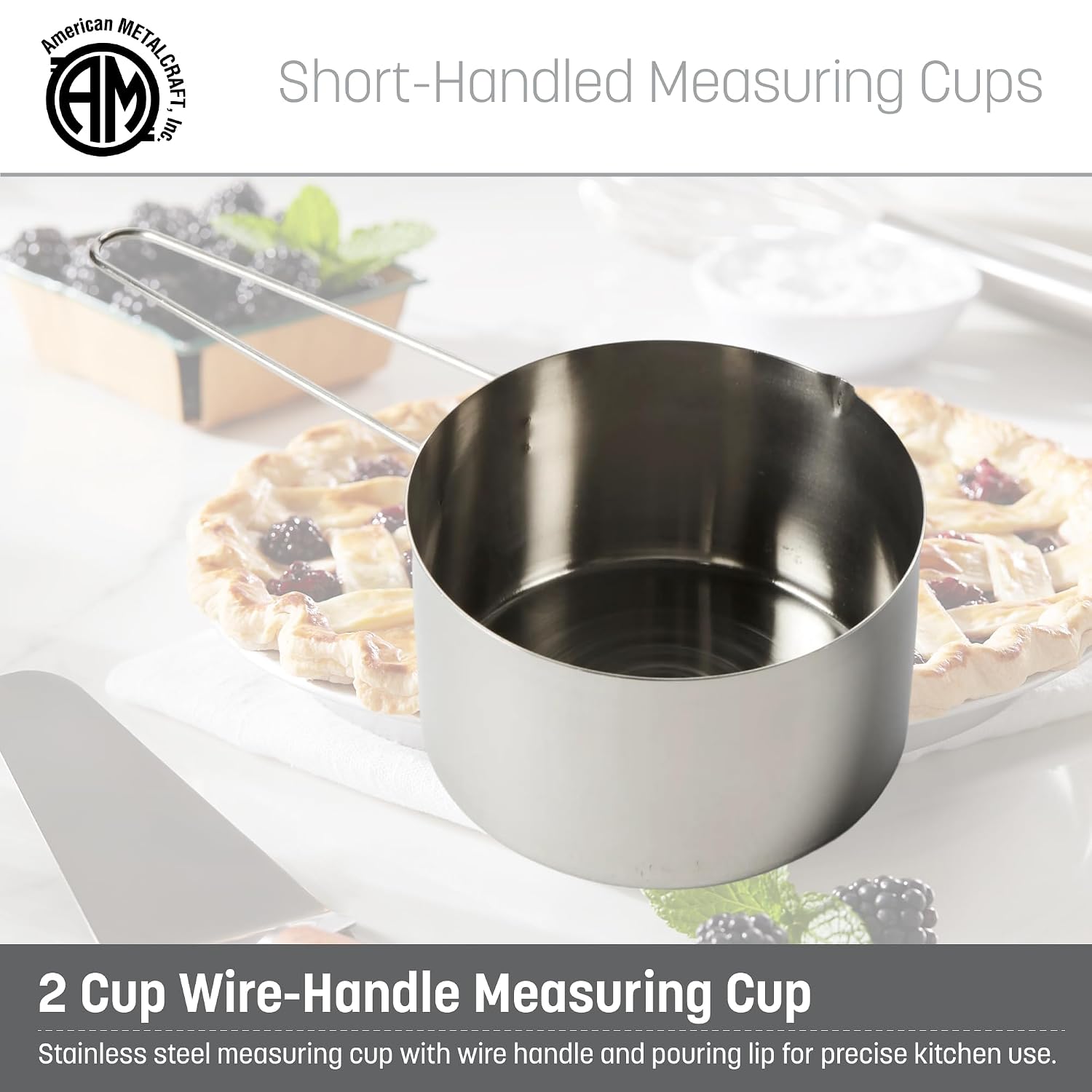 . 1 Cup Stainless Steel Measuring Cup