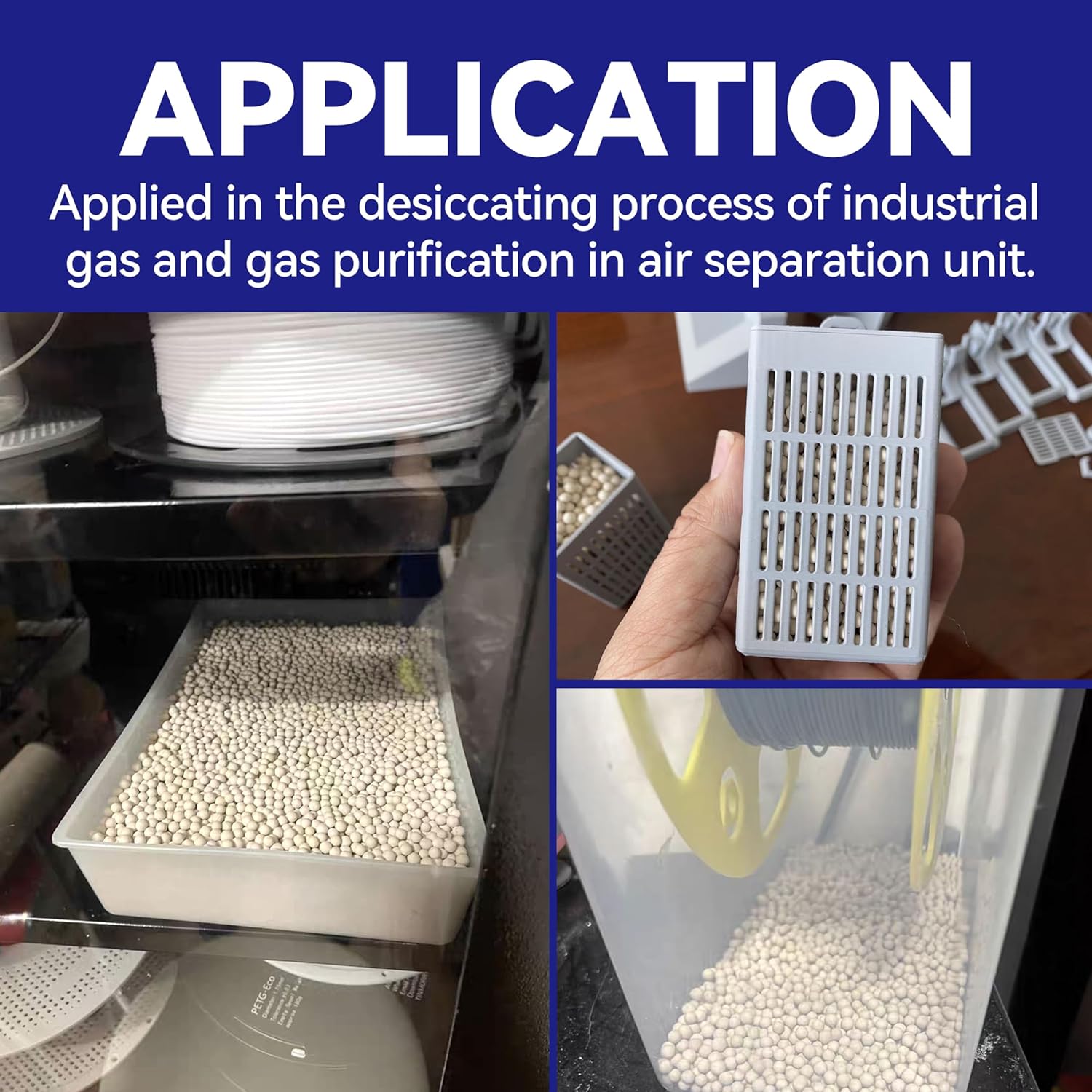 (R) Molecular Sieve Zeolite 8X12 Mesh Desiccant Beads Reusable (10LBS, 10A/13X)