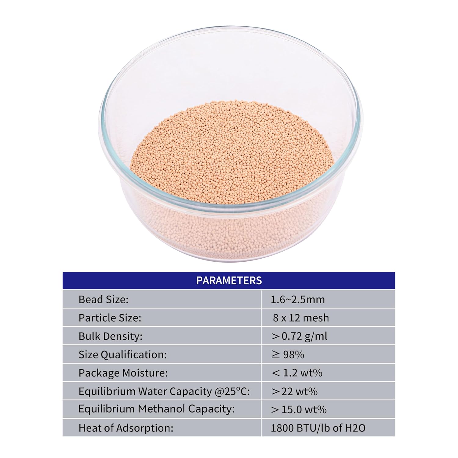 (R) Molecular Sieve Zeolite 8X12 Mesh Desiccant Beads Reusable (10LBS, 10A/13X)