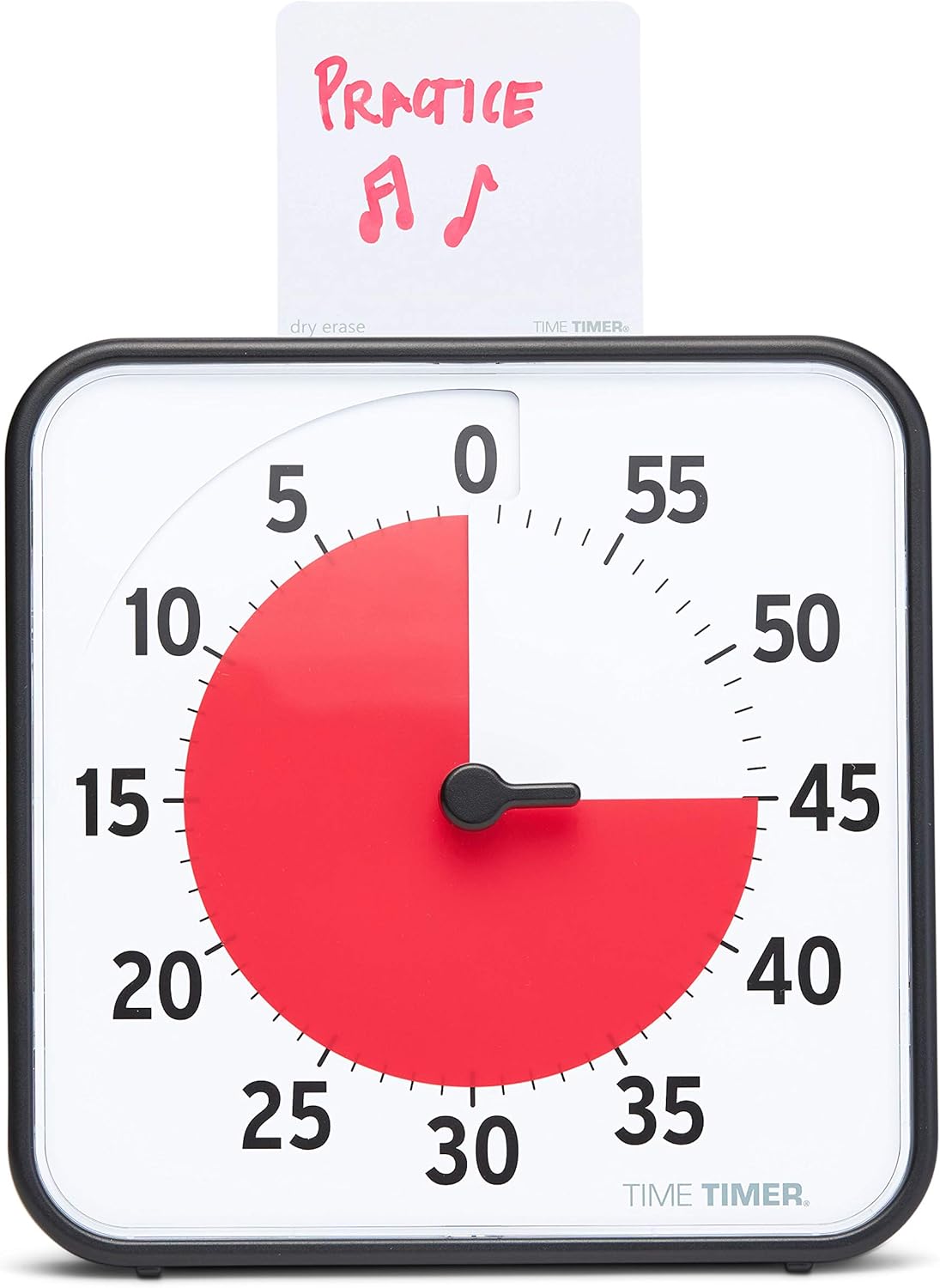 12 inch Visual Timer 60 Minute Kids Desk Countdown Clock with Dry Erase Activity Card, Also Magnetic for Classroom, Homeschooling Study Tool, Task Reminder, Home and Kitchen Timer
