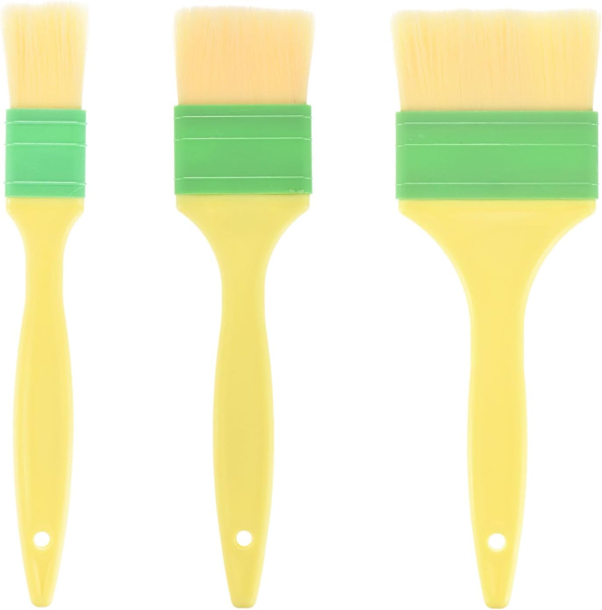 1-Set Pastry Brush, Soft Basting Baking BBQ Oil Brush for Cooking/Barbecue/Kitchen 1.6, 2", 3"