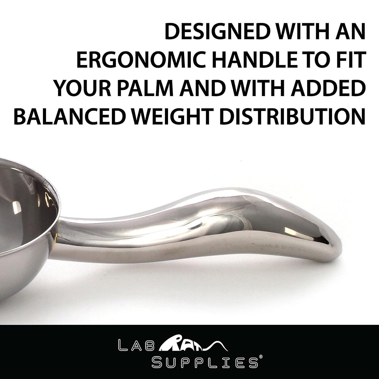12 oz Stainless Steel Scoop, 10” L x 3.3” W | for Ice, Dog & Cat Food, Popcorn, Coffee, Candy, Sugar, Flour, Dry Goods, etc.