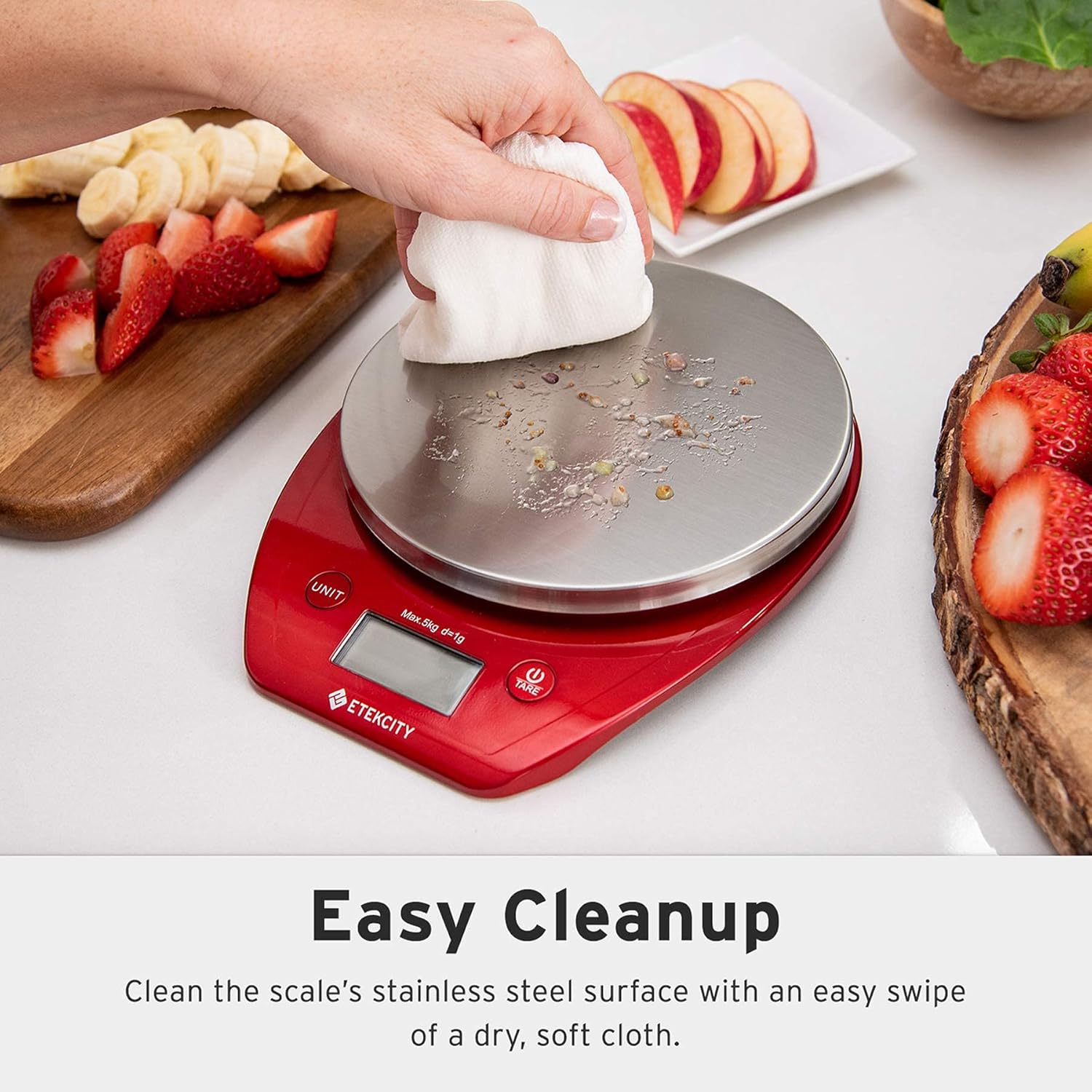 0.1g Food Kitchen Scale, Bowl, Digital Grams and Ounces for Weight Loss, Dieting, Baking, Cooking, and Meal Prep, 11lb/5kg, Stainless Steel Silver