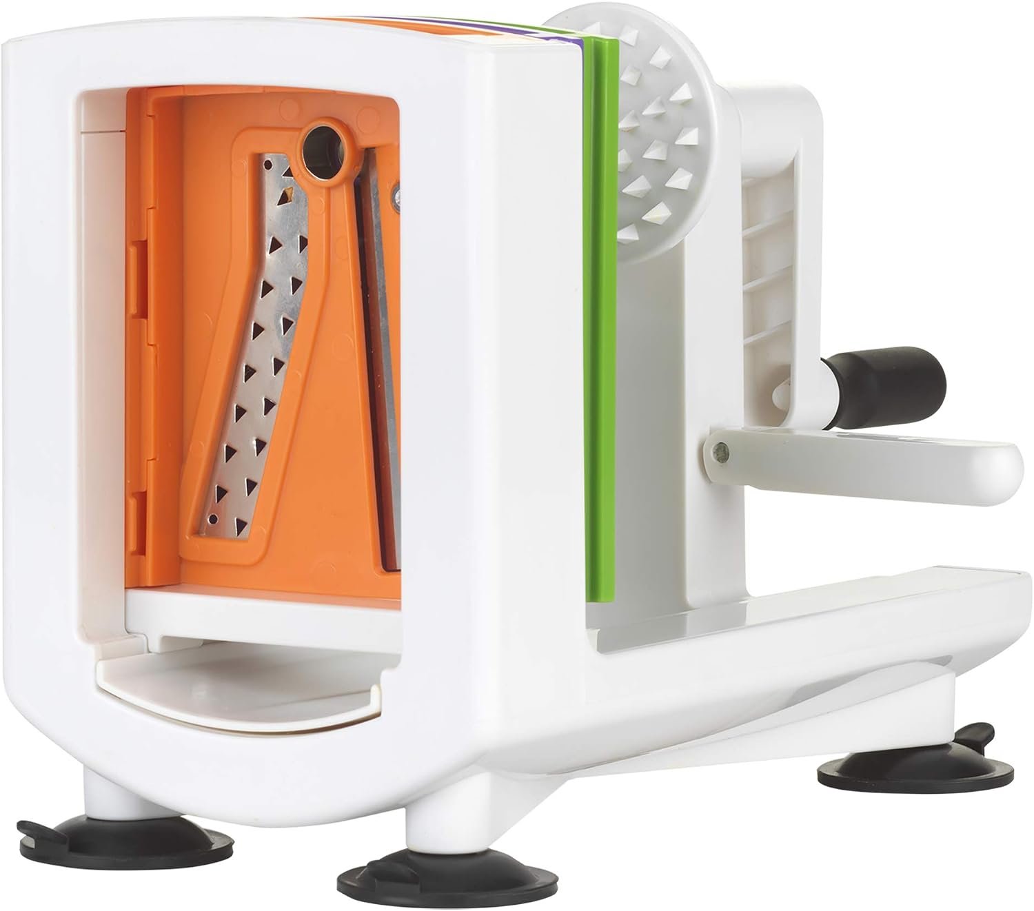 10806 Veggie Spiralizer with interchangeable blades, 6", White