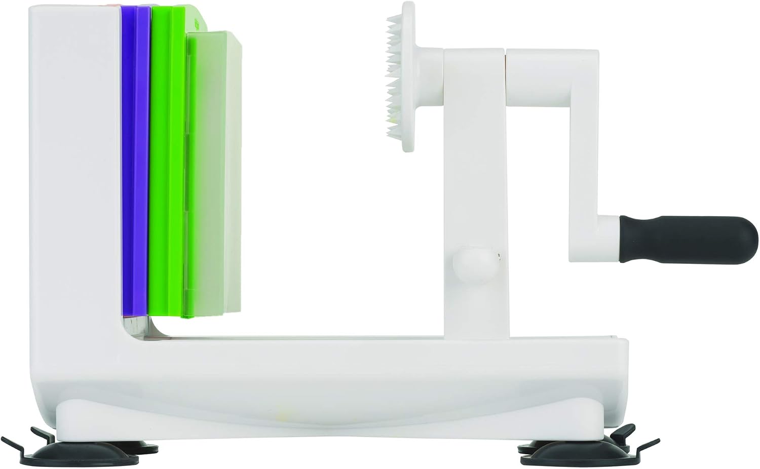 10806 Veggie Spiralizer with interchangeable blades, 6", White