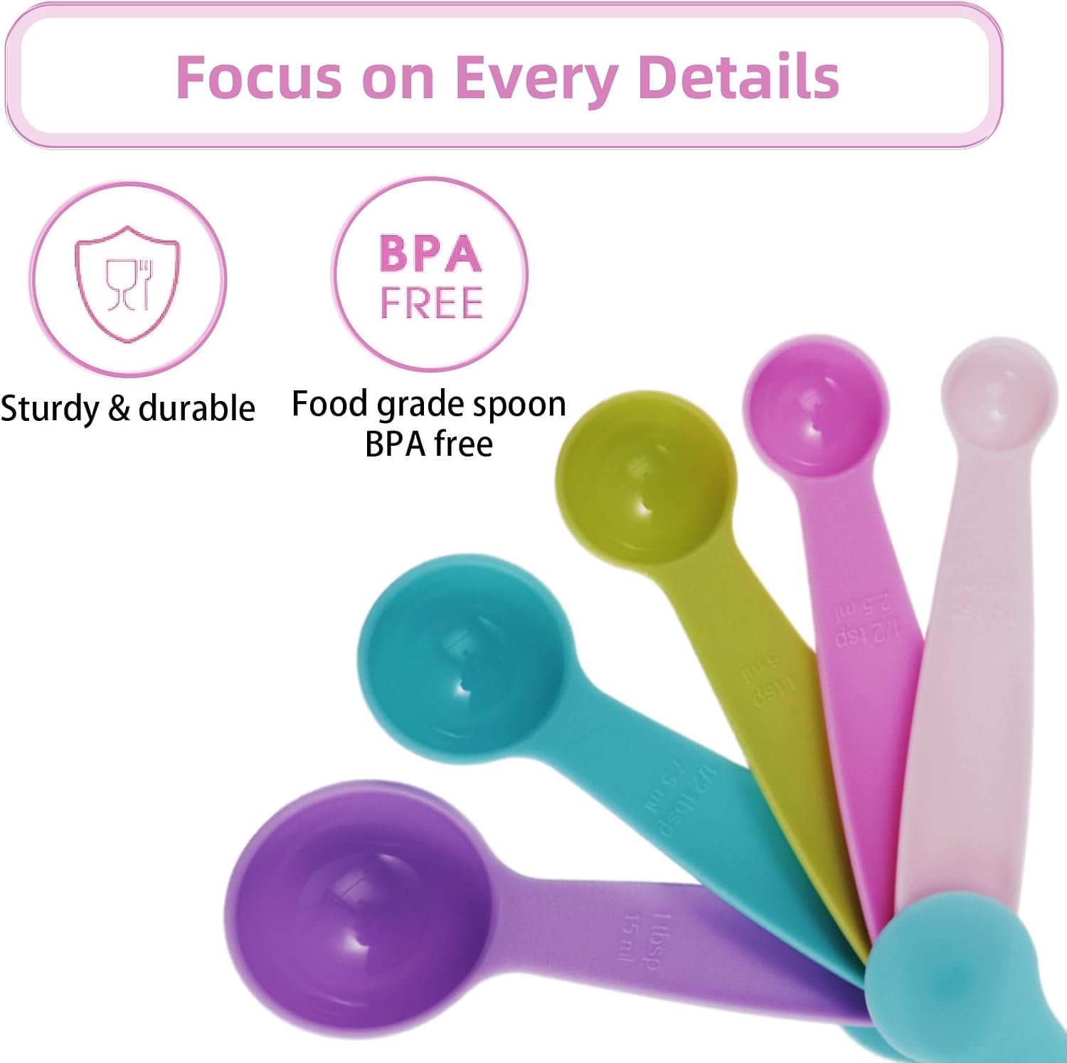 10PCS Measuring Spoons and Cups Set Stackable Nesting Cups Spoons for Cooking Baking Supplies, Kitchen Gadgets Essentials Tools