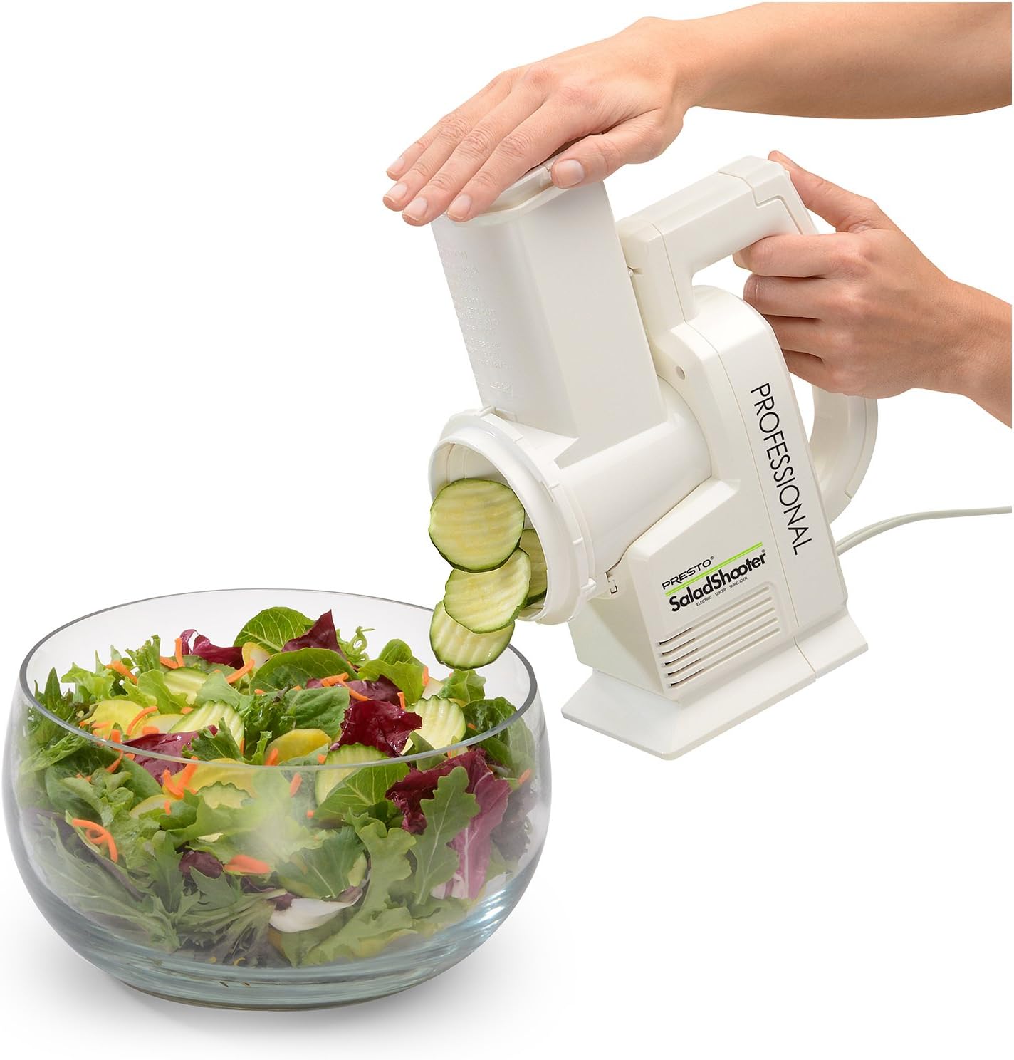 02970 Professional SaladShooter Electric Slicer/Shredder, Black,1 count