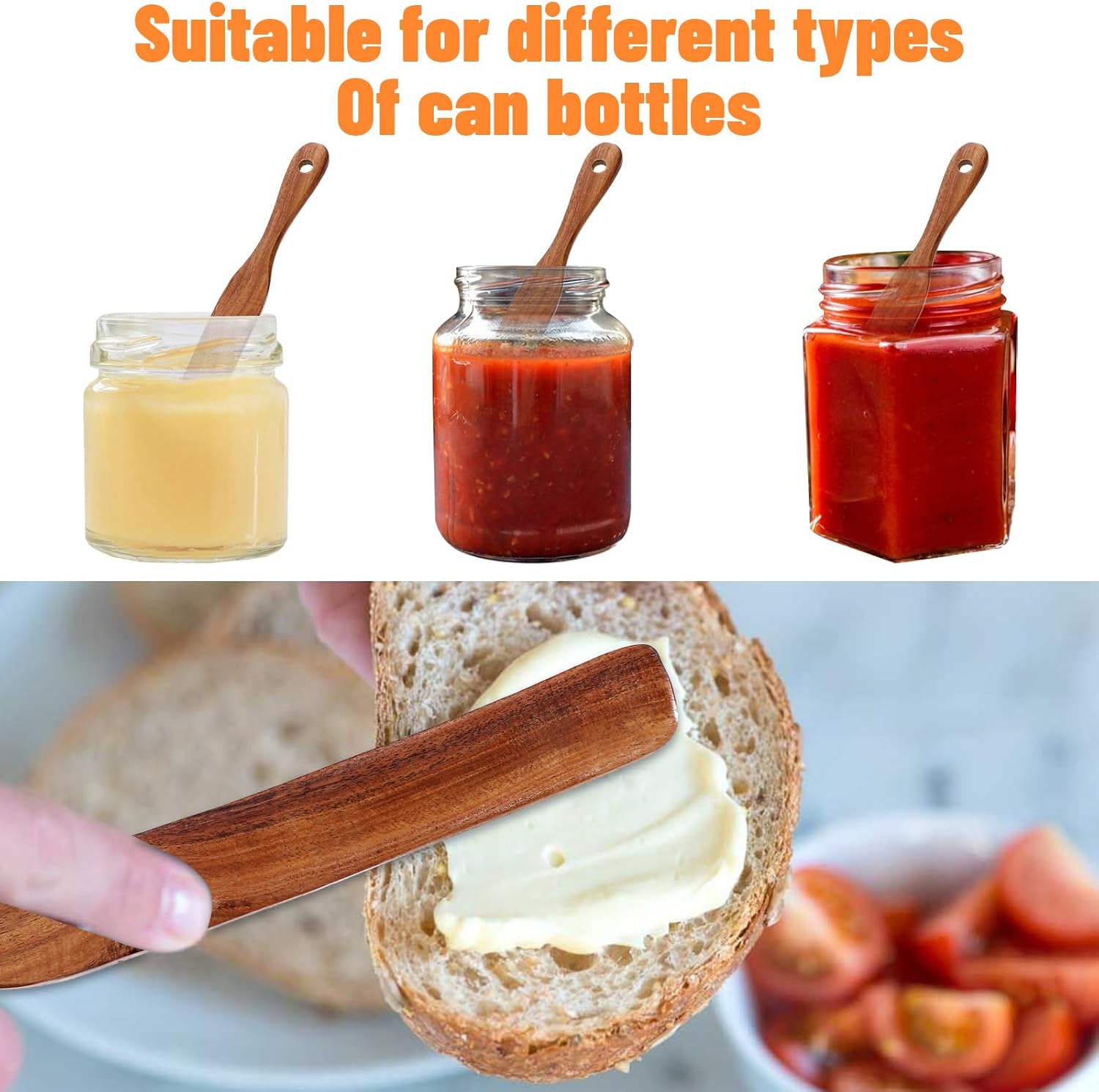 11Inch Skinny Wooden Spurtle Spatula Sourdough Mixer Bread Stirring Spatula Wood Utensil Tool Flat Stirring Stick Bread Spatulas for Dough Cooking Spreading Baking Whisking Mixing Jar Scraping