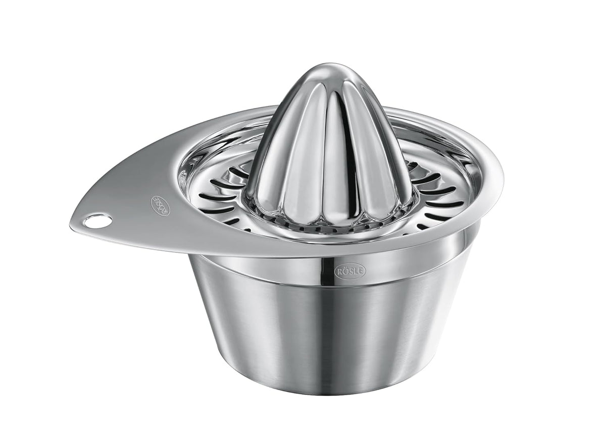 12802 Stainless Steel Manual Citrus Lemon Reamer & Juicer with Strainer